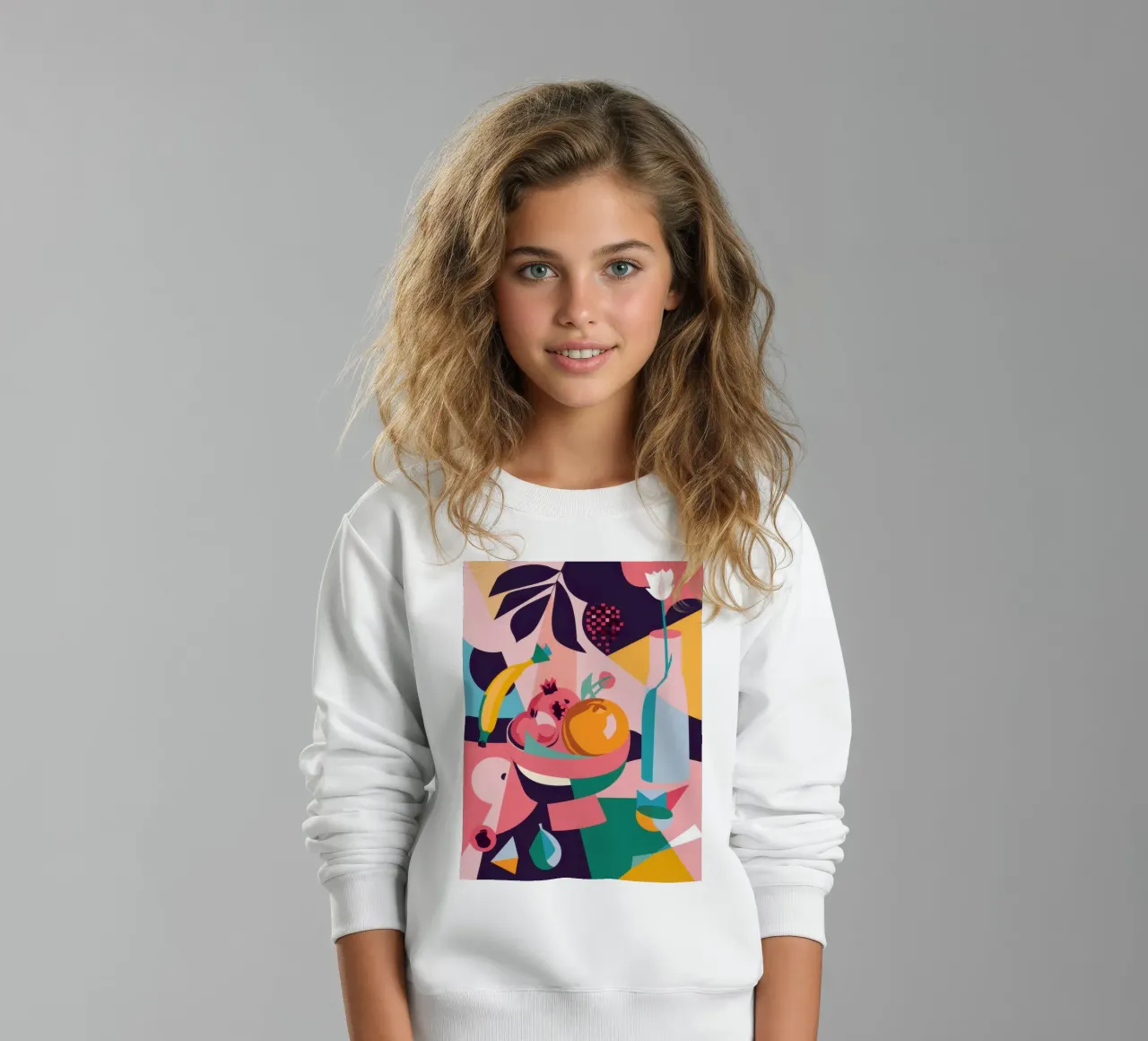Formas abstractas afrutadas sudadera para niño de Sun Riser