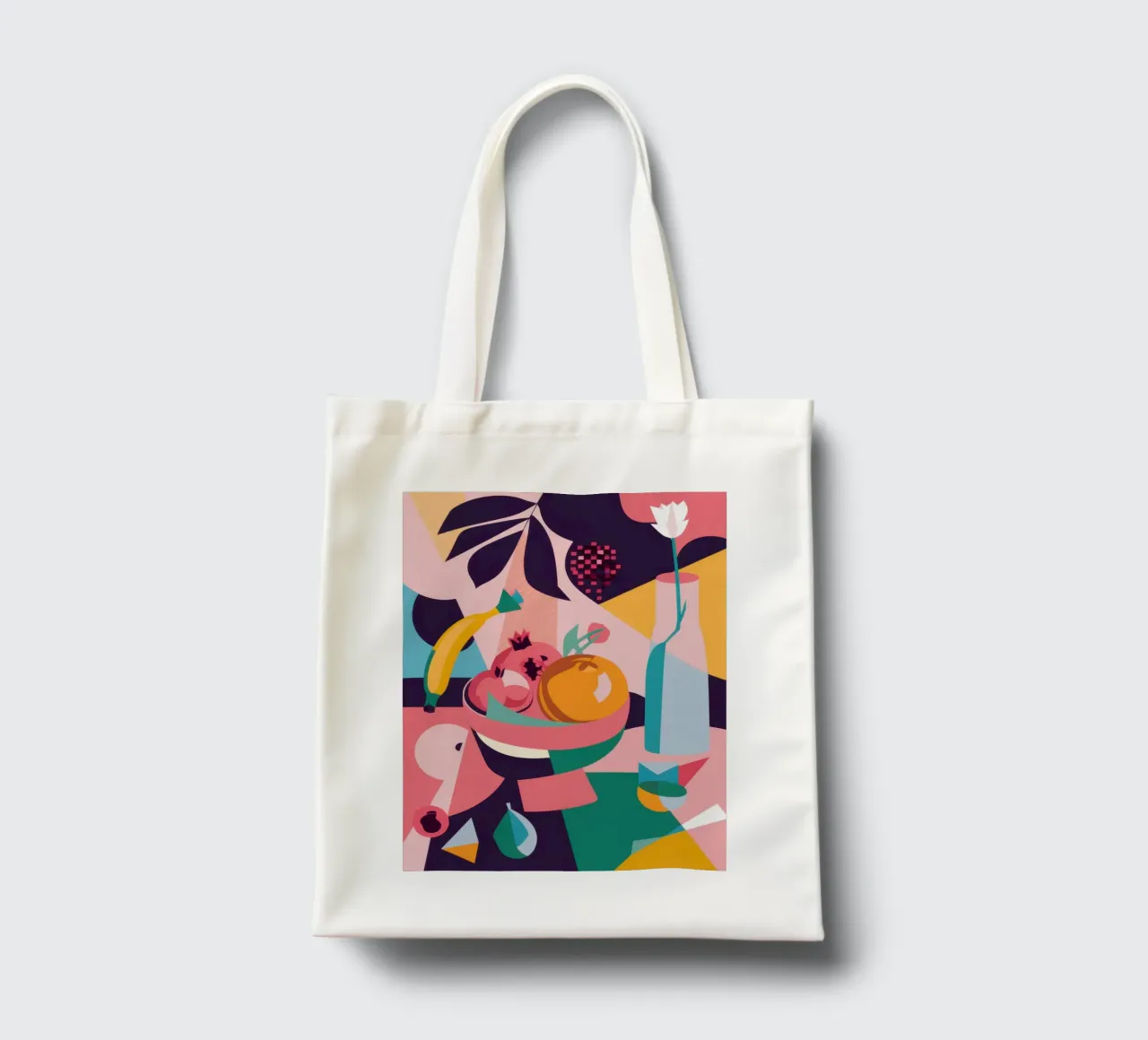 Forme astratte di frutta borsa in juta da Sun Riser