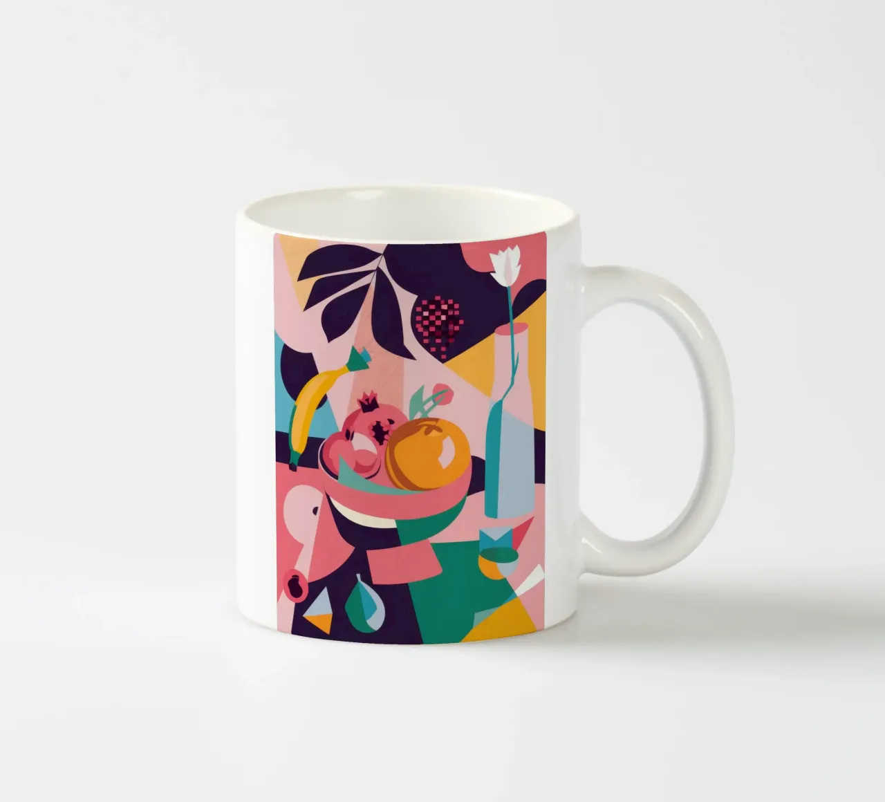 Forme astratte di frutta tazza in ceramica da Sun Riser