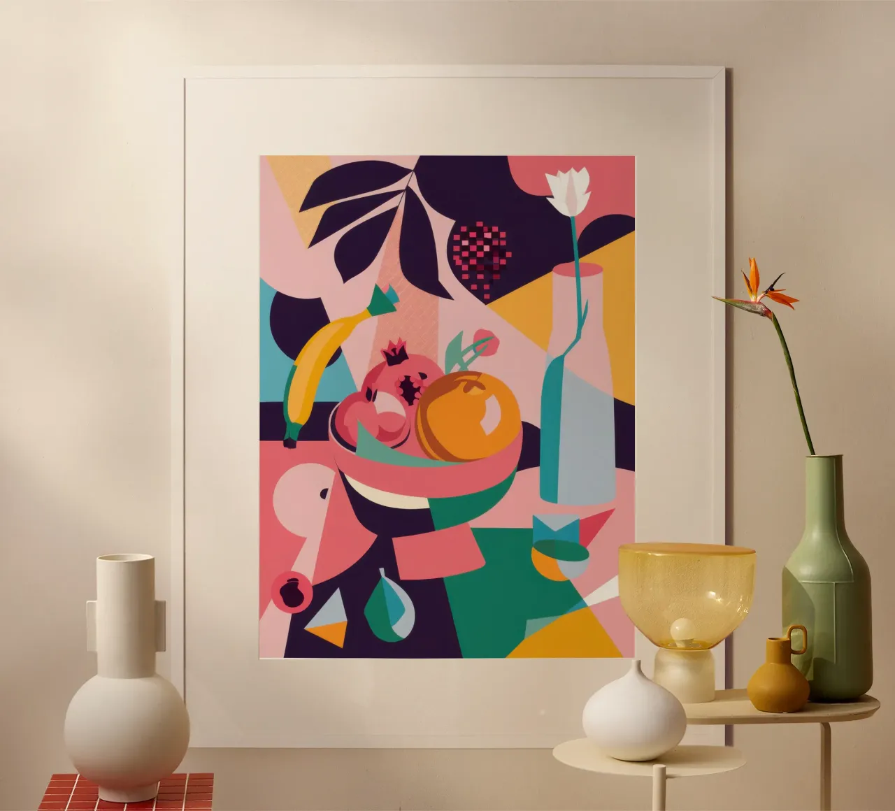 Forme astratte di frutta poster da Sun Riser
