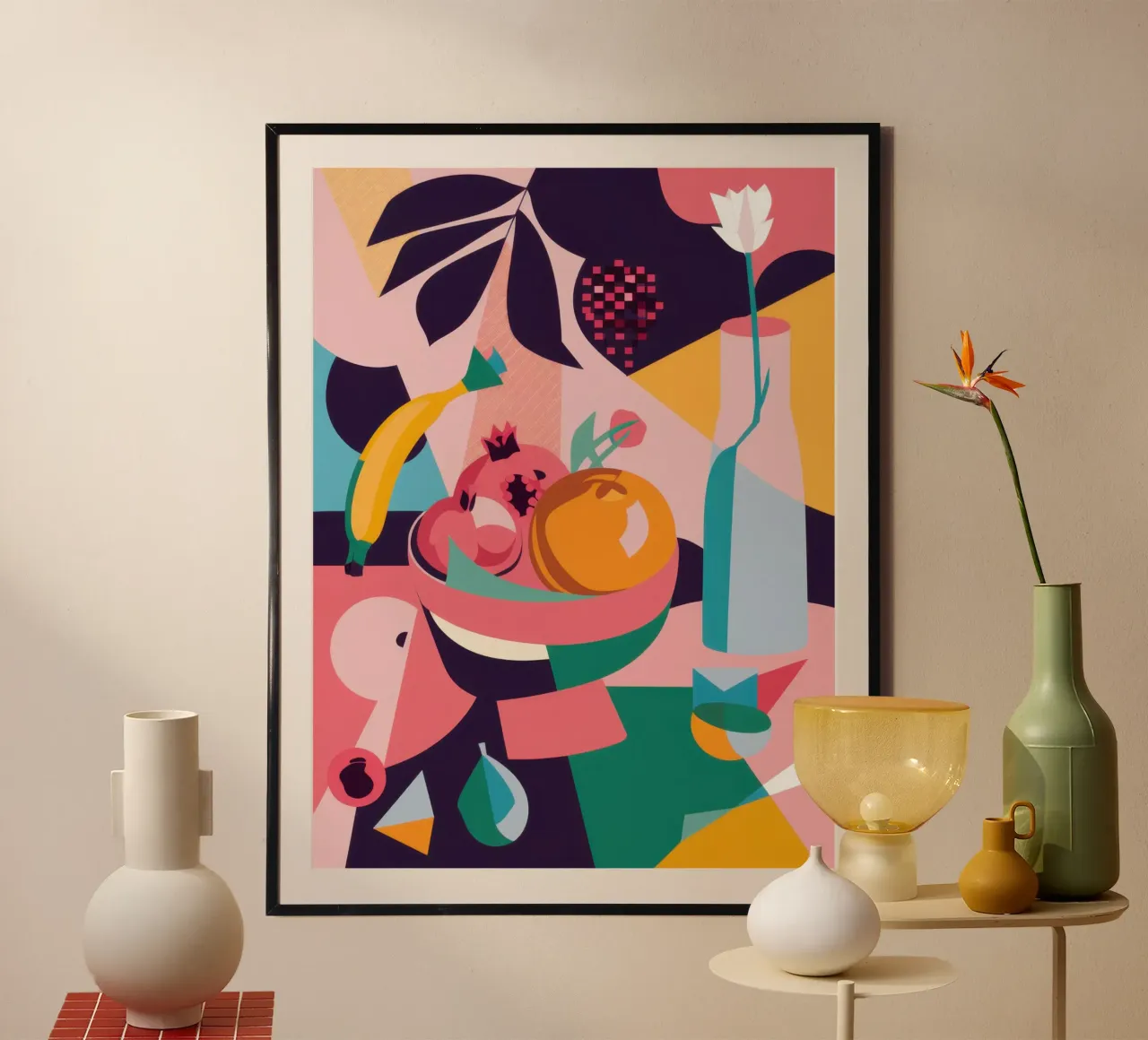 Forme astratte di frutta poster da Sun Riser