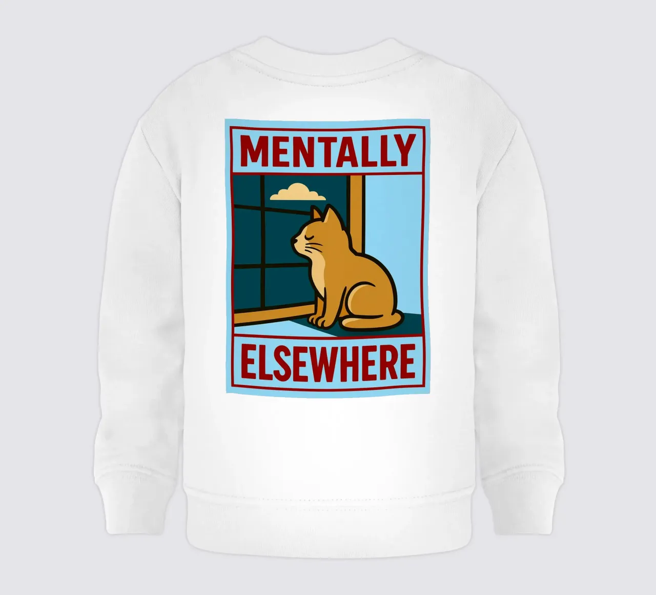 mentalmente altrove gatto divertente felpa neonato da Toolee