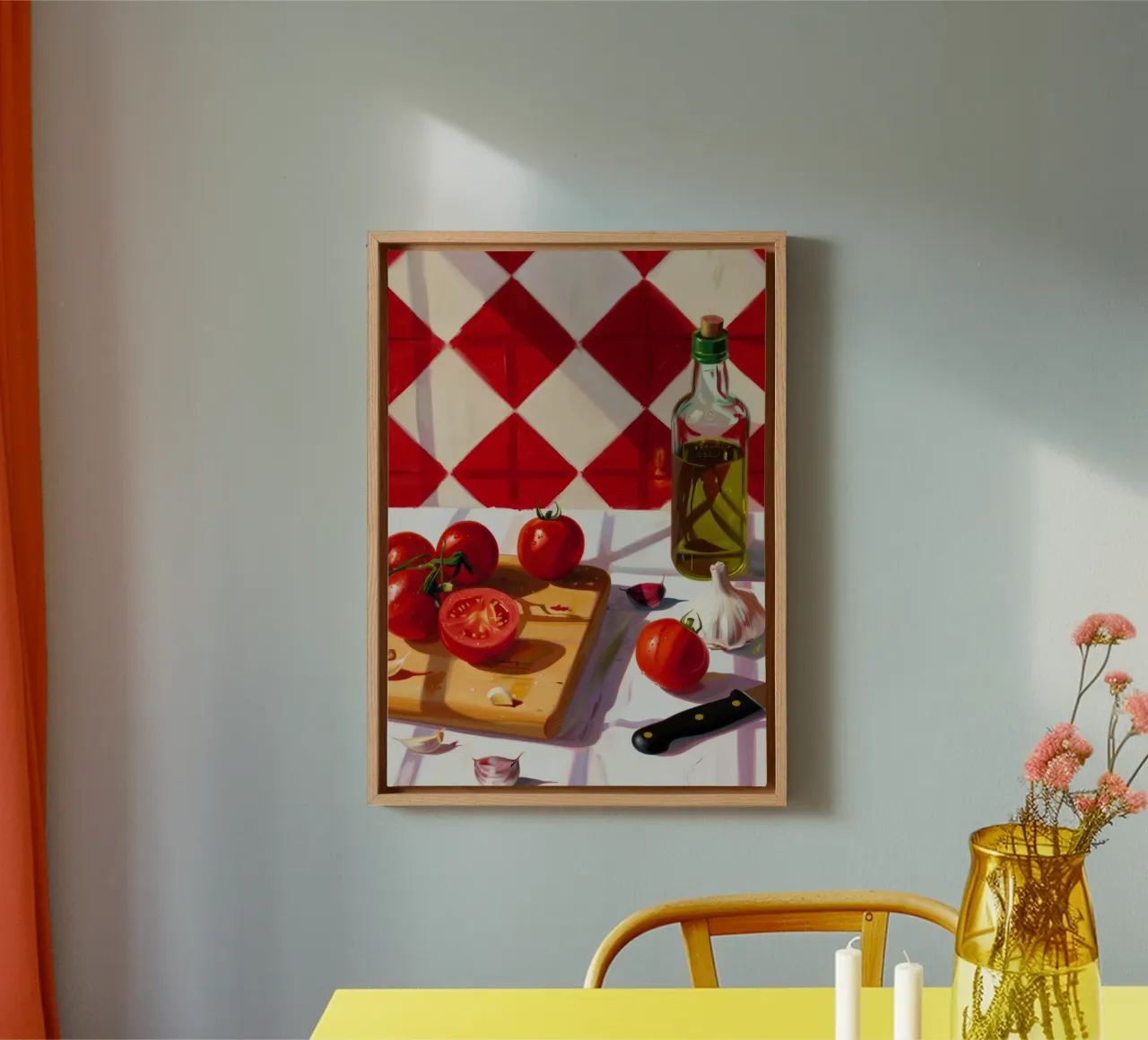 Boho Poster Club 5 Tomatoes canvas met Baklijst van Boho Print Collection