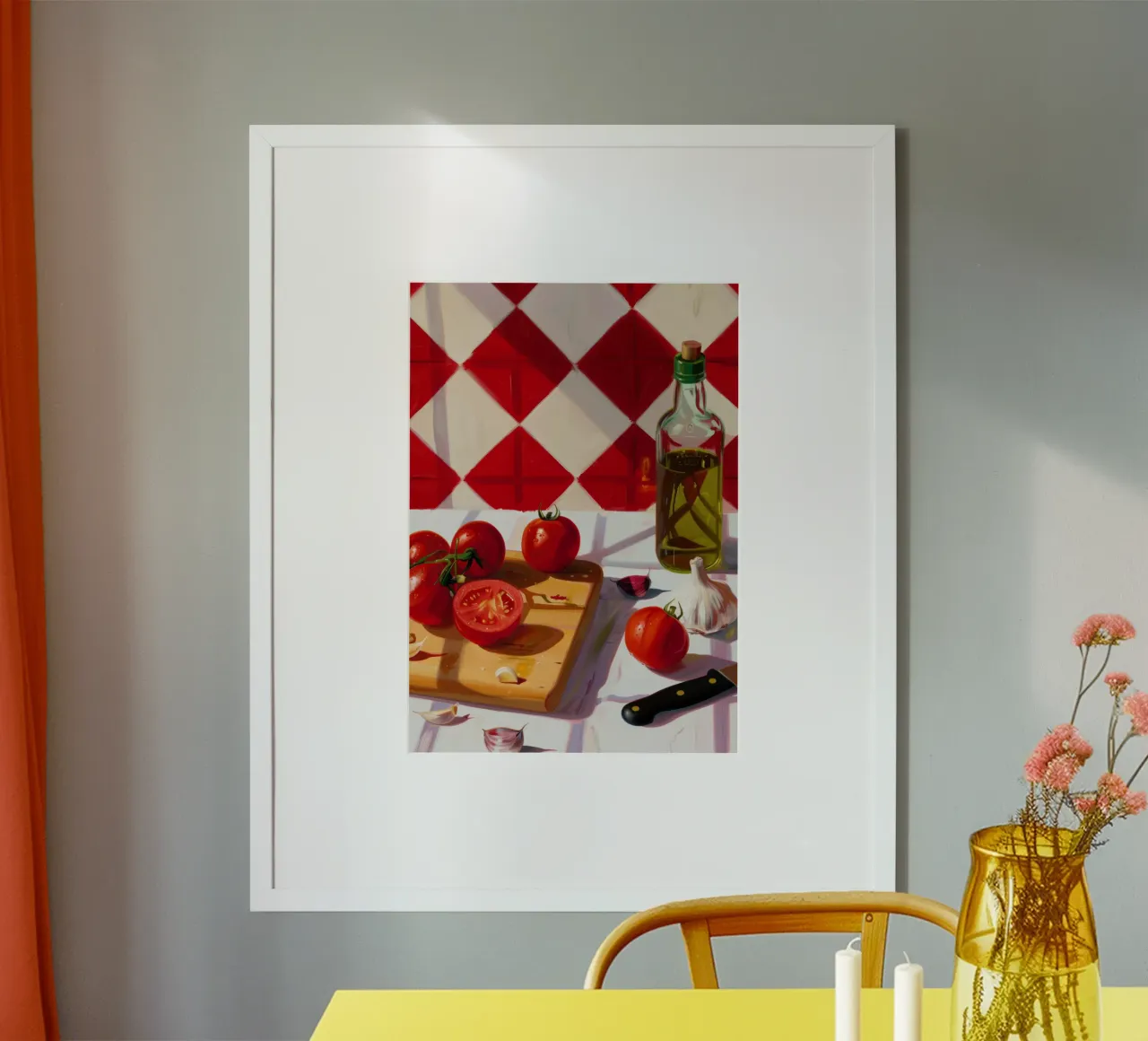 Boho Poster Club 5 Tomatoes poster con telaio in plastica da Boho Print Collection