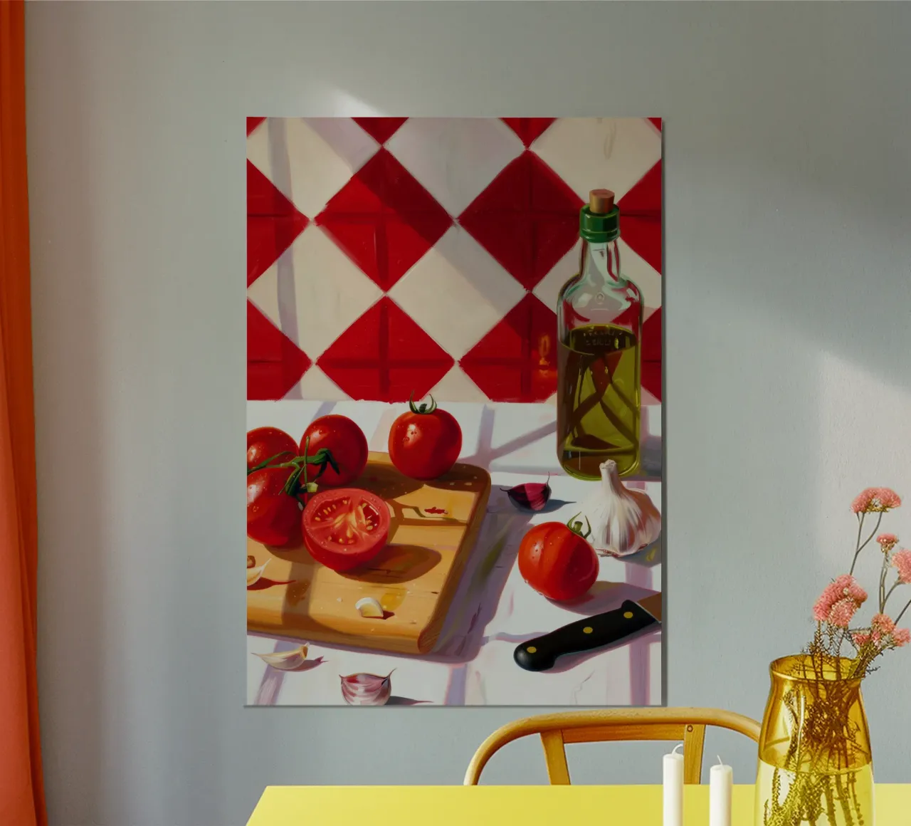 Boho Poster Club 5 Tomatoes poster con telaio in plastica da Boho Print Collection
