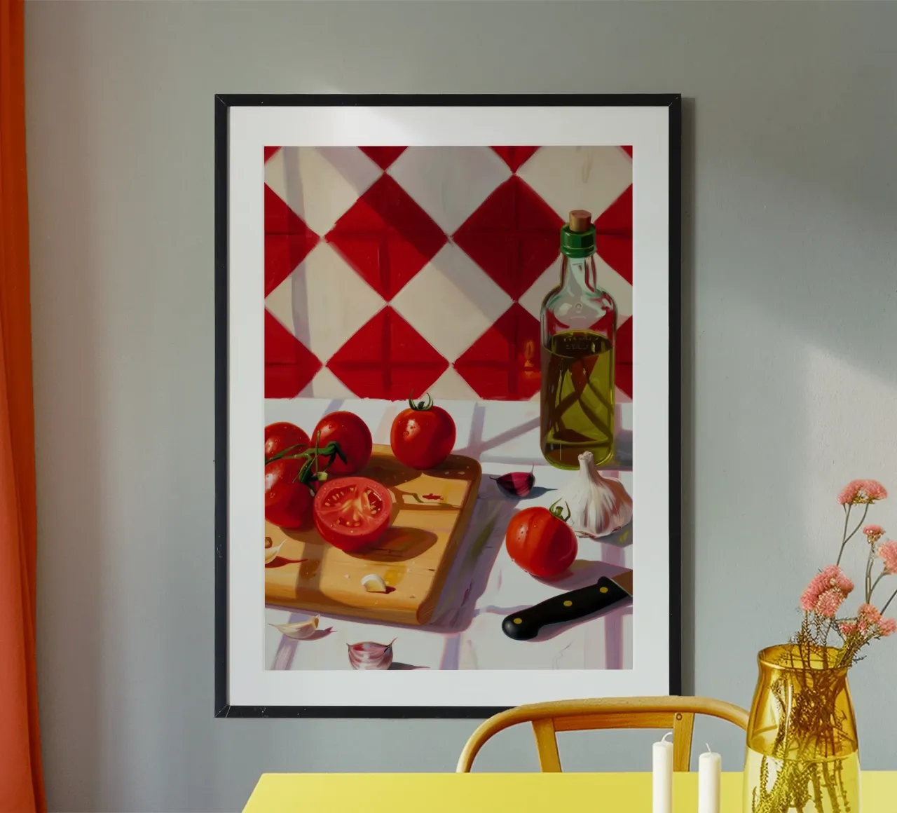 Boho Poster Club 5 Tomatoes poster con telaio in plastica da Boho Print Collection