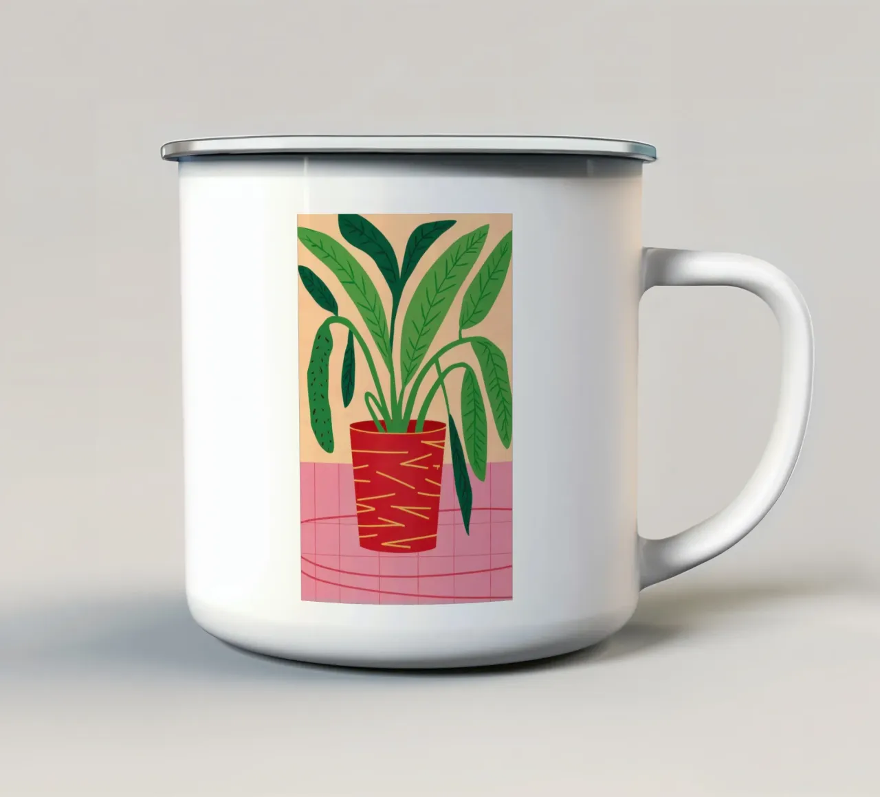 Pianta vibrante in vaso tazza in smalto da Sun Riser