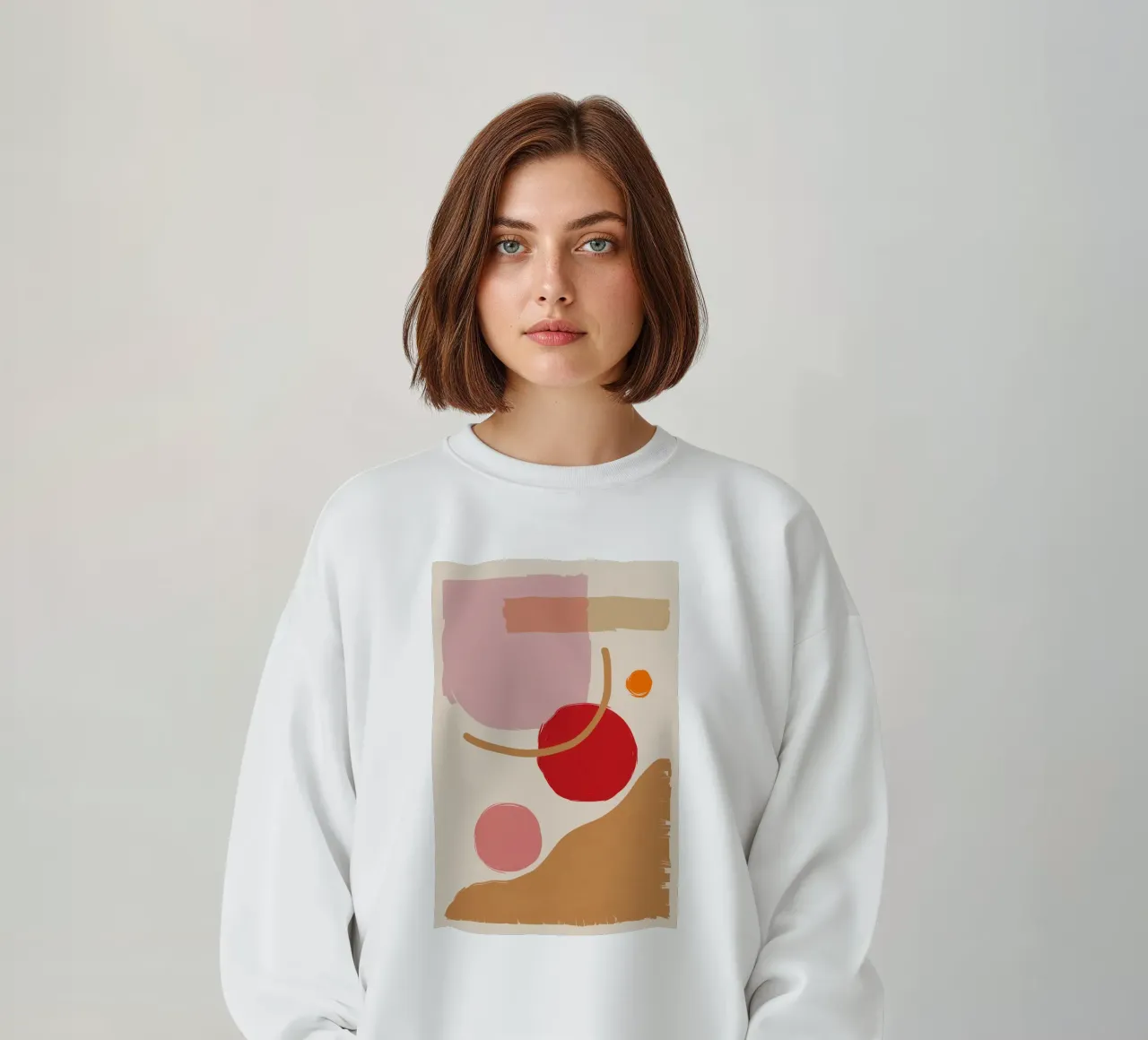 Blush Abstrakte Komposition Sweatshirt von Sun Riser