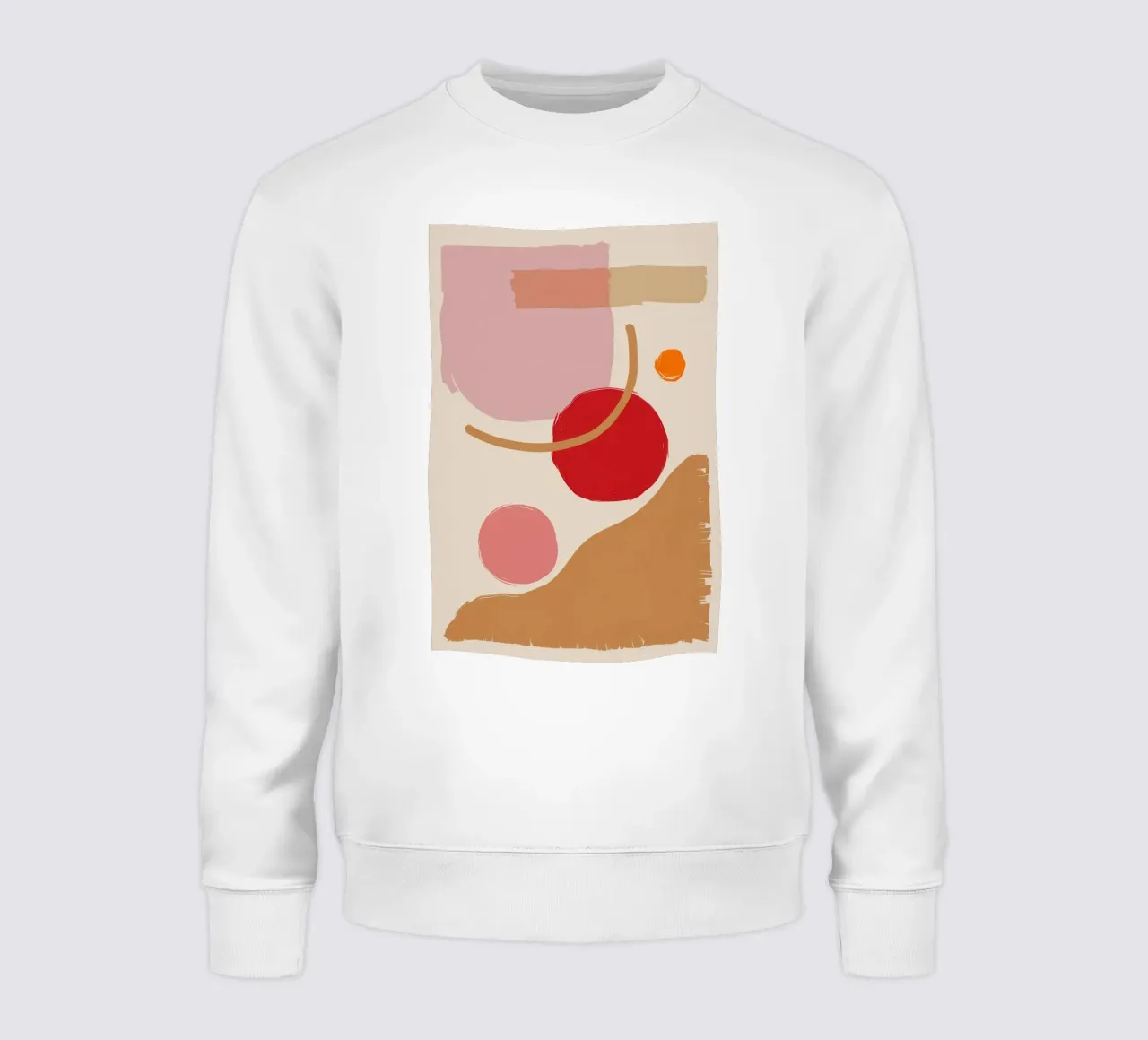 Blush Abstrakte Komposition Sweatshirt von Sun Riser