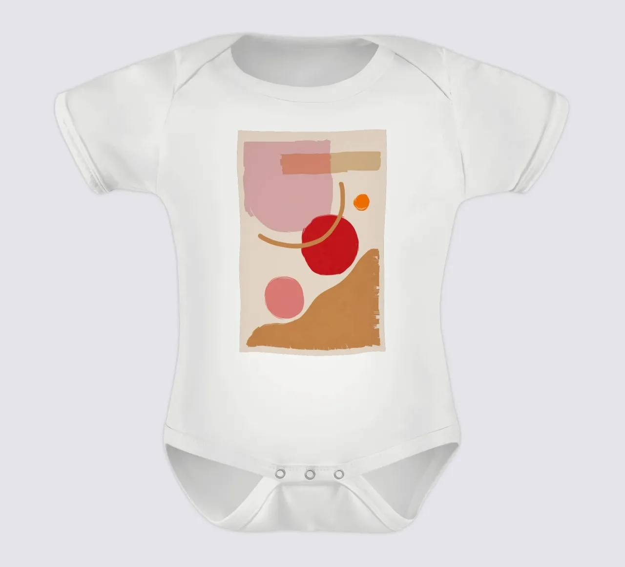Composizione astratta Blush body neonato maniche corte da Sun Riser