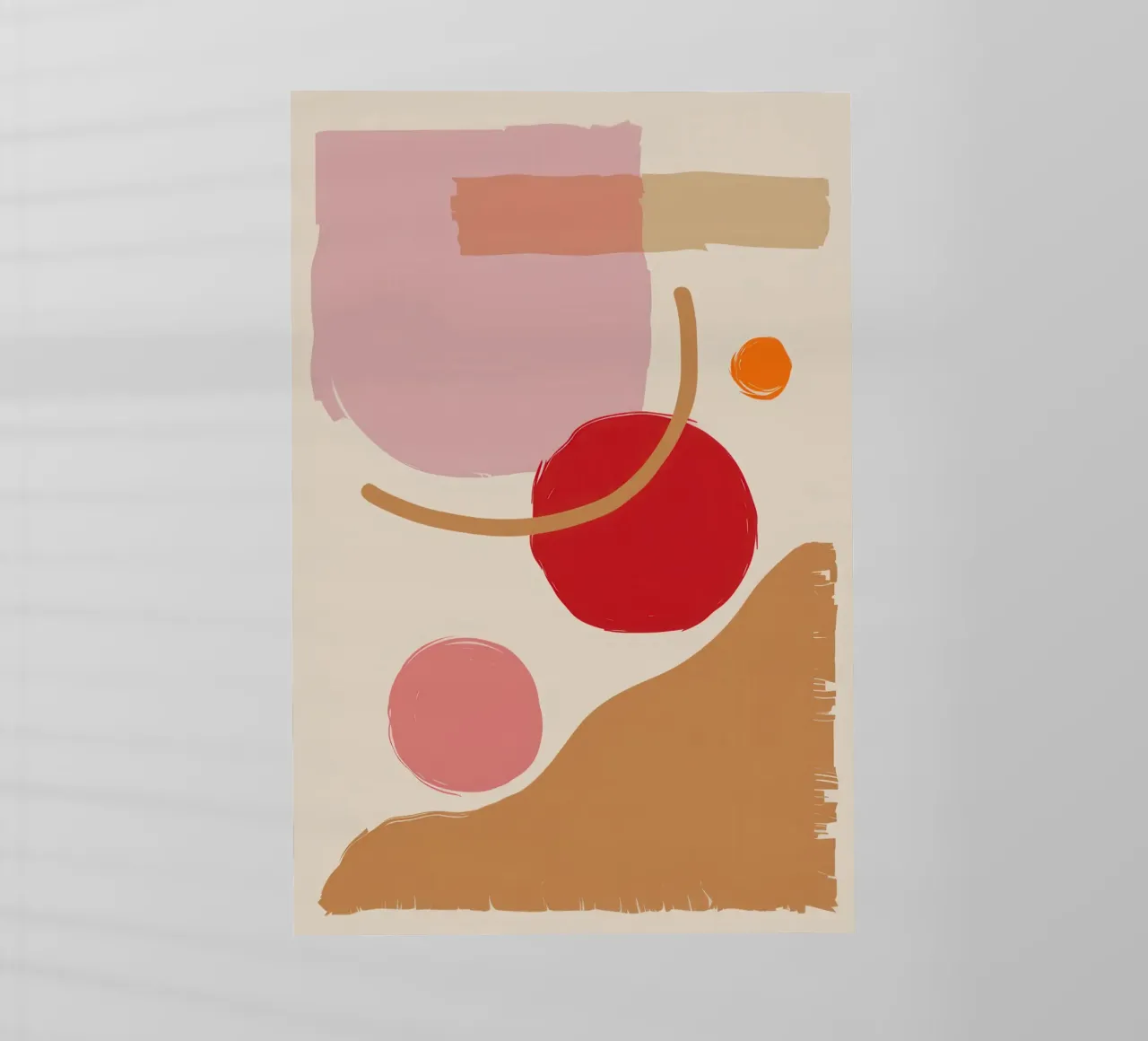 Blush Abstract Compositie backlit folie van Sun Riser