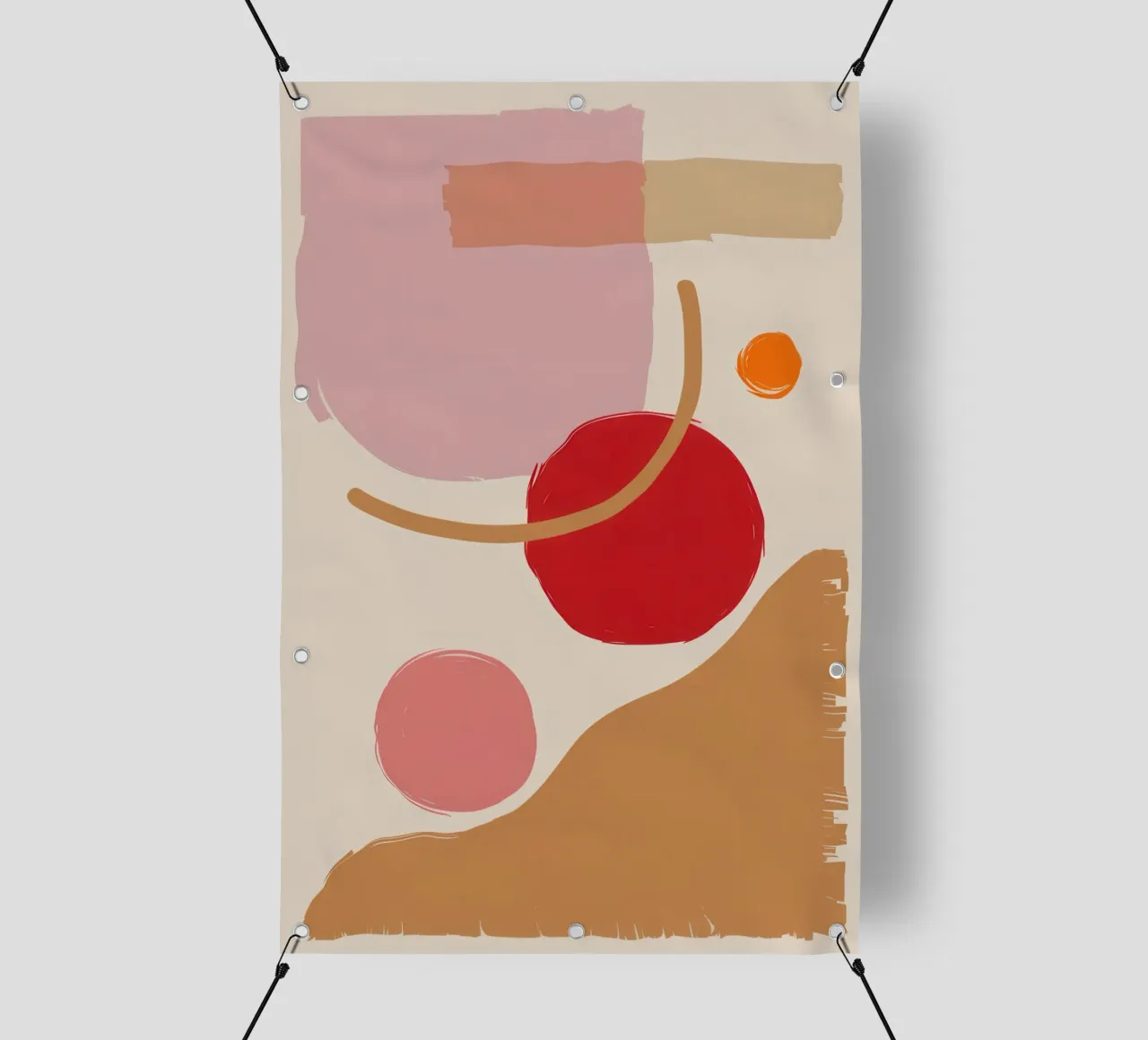 Blush Abstract Compositie pvc-zeil van Sun Riser