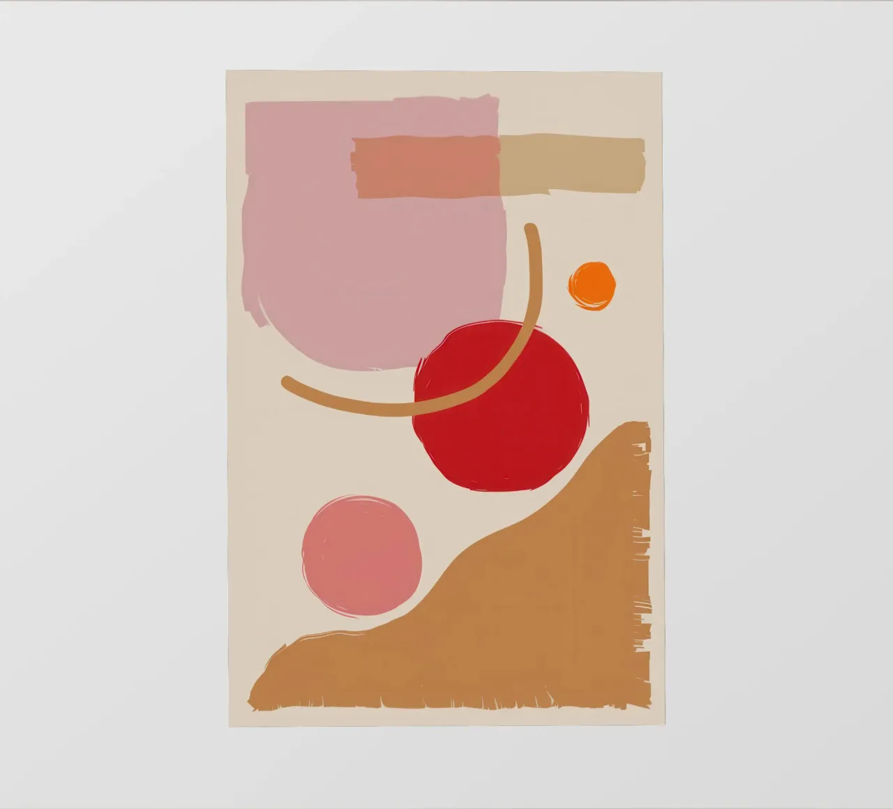 Blush Abstract Compositie pvc-zeil van Sun Riser