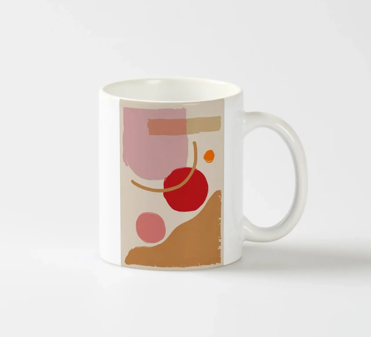 Blush Abstract Compositie keramische mok van Sun Riser