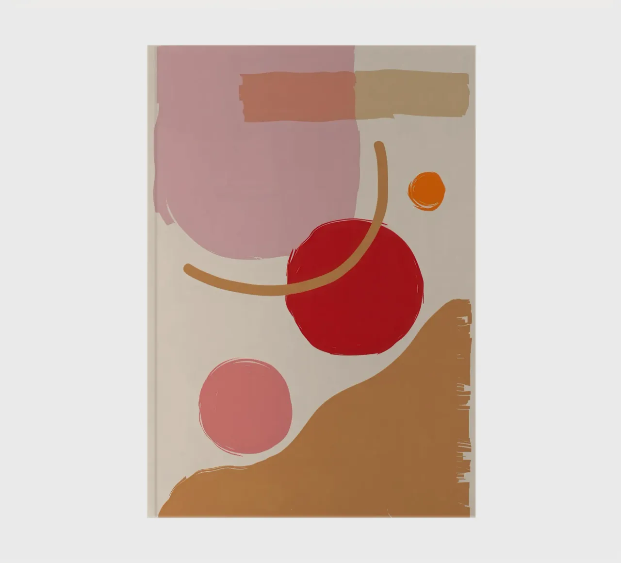 Blush Abstract Composition notebook by Sun Riser