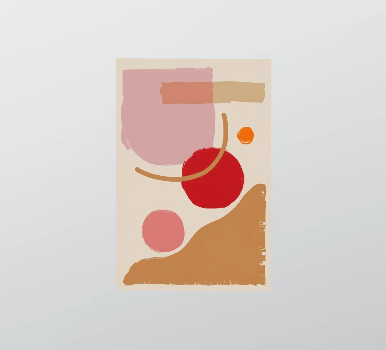 Blush Abstrakte Komposition Sticker von Sun Riser
