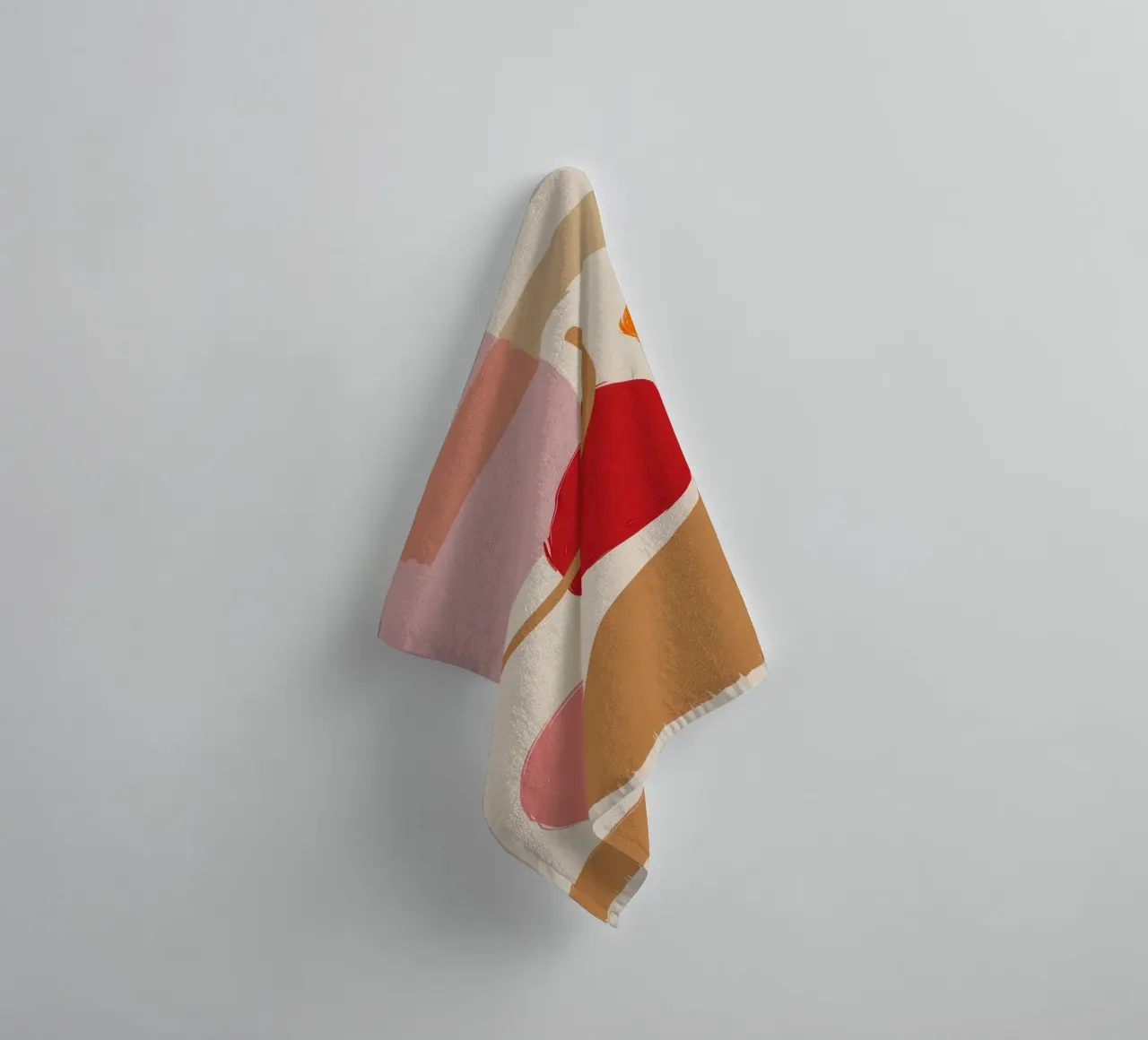 Blush Abstract Compositie badhanddoek van Sun Riser