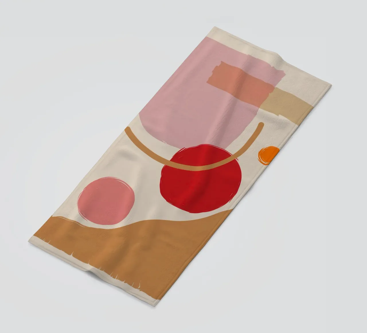 Blush Abstrakte Komposition Strandtuch von Sun Riser