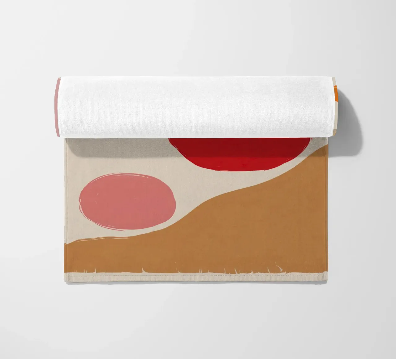 Blush Abstrakte Komposition Strandtuch von Sun Riser