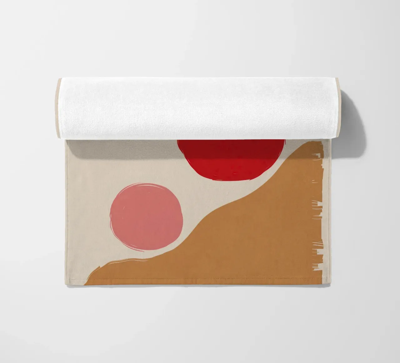 Blush Abstrakte Komposition Strandtuch von Sun Riser