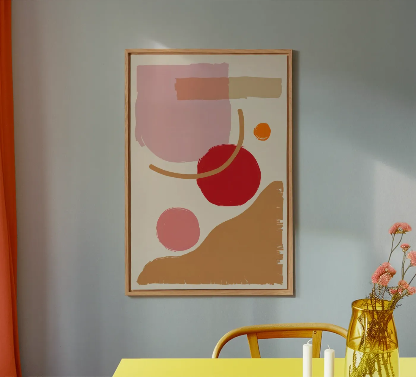 Blush Abstract Composition forex plate by Sun Riser