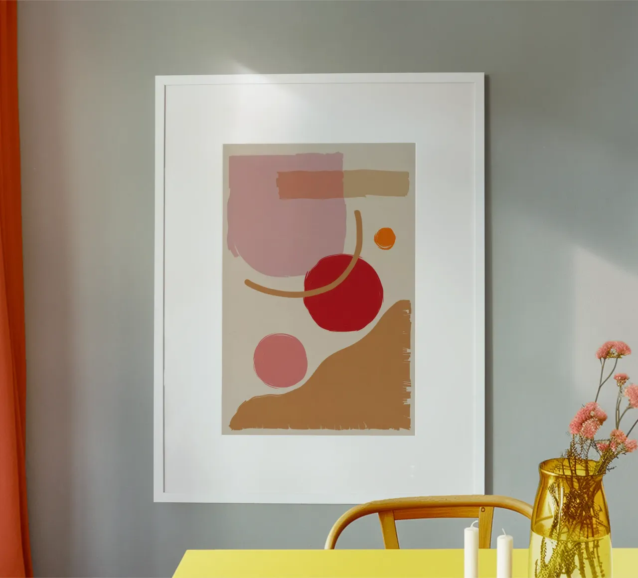 Composizione astratta Blush carta hahnemühle da Sun Riser
