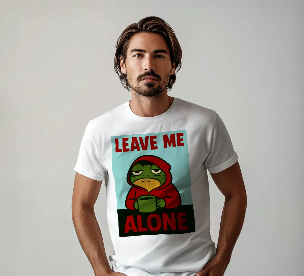 lasciare in pace la rana divertente t-shirt da Toolee