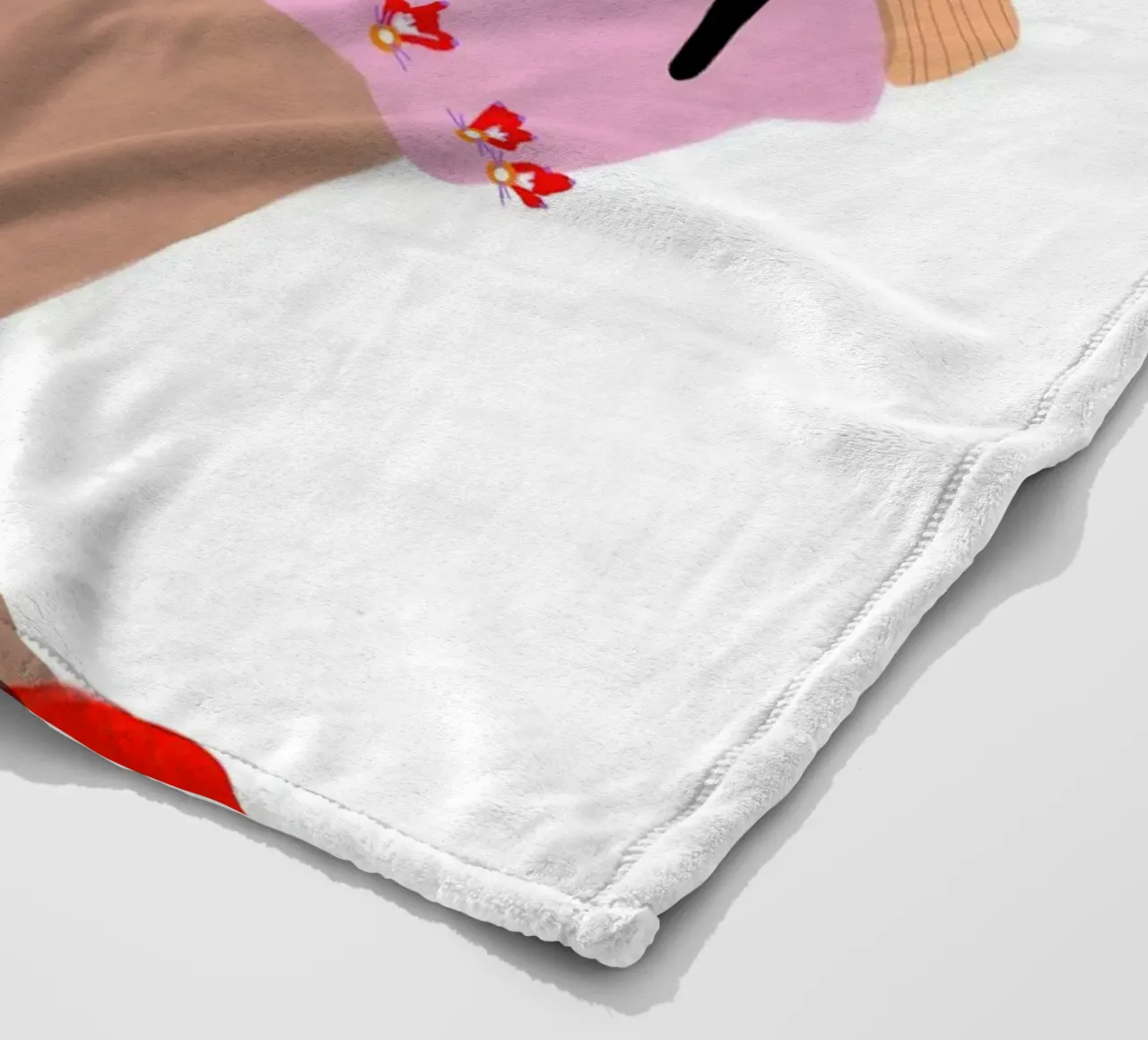 Cowgirl boho fleece blanket by Hej Ibiza by Ute Arnold