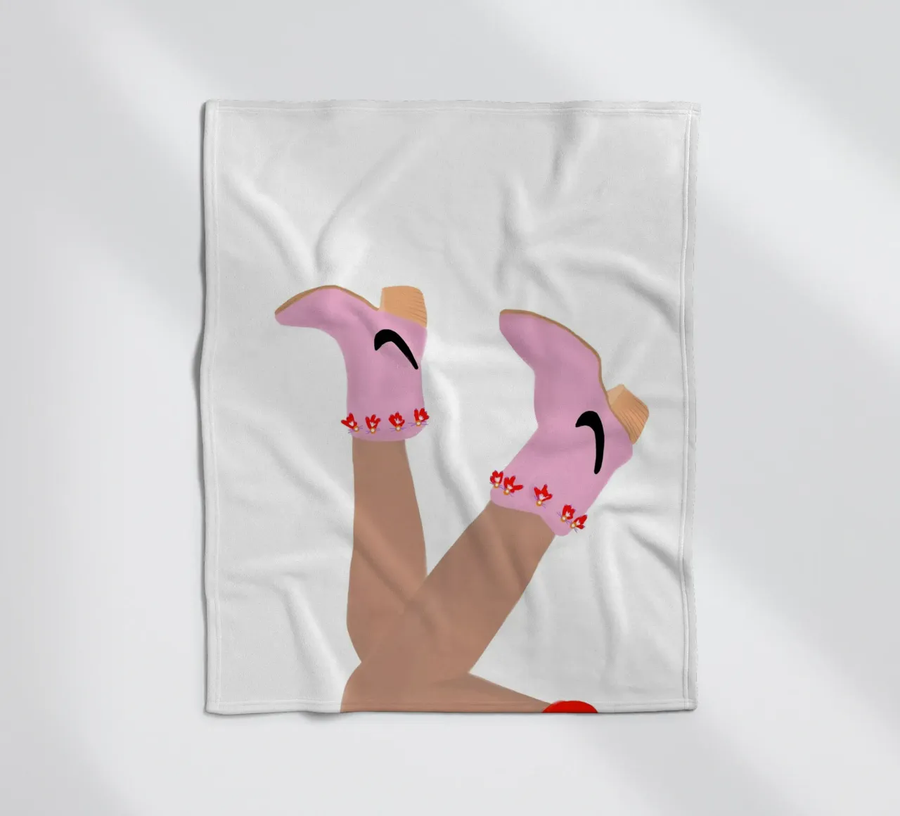Cowgirl boho fleece blanket by Hej Ibiza by Ute Arnold