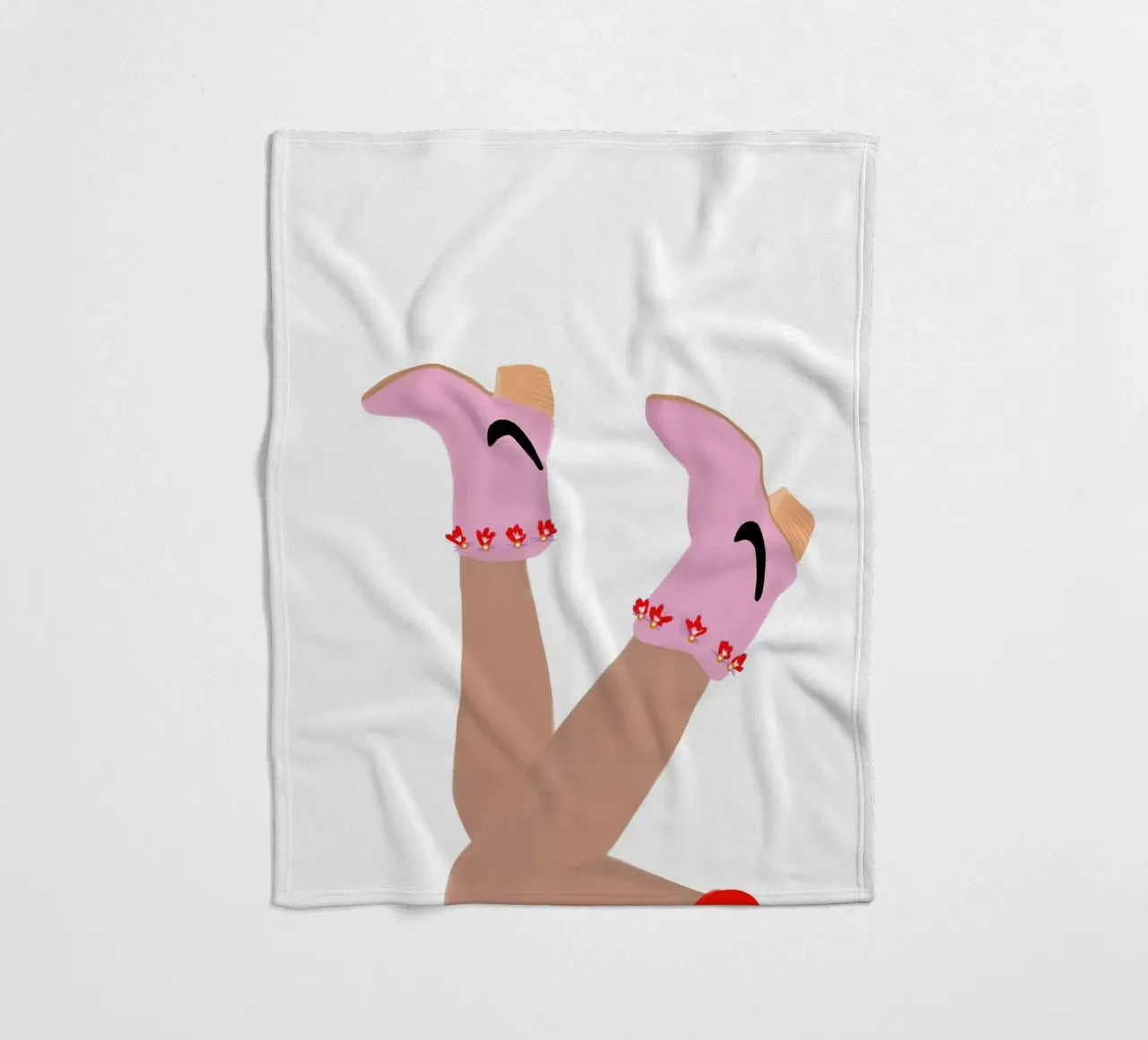 Cowgirl boho fleece blanket by Hej Ibiza by Ute Arnold