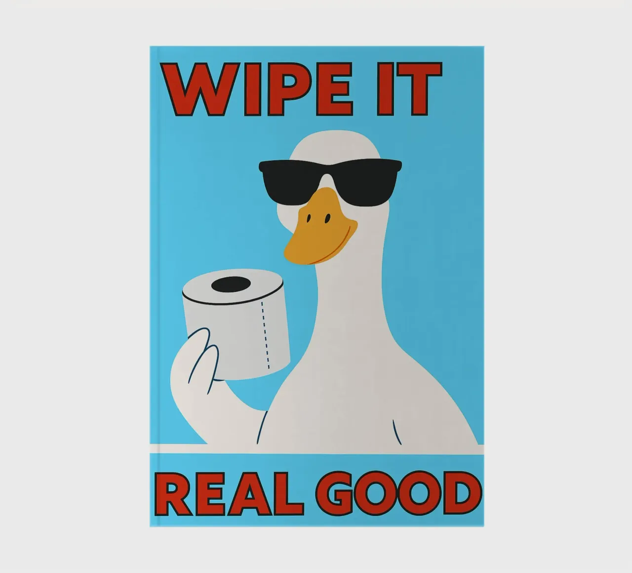 whip it real good funny duck notebook by Toolee