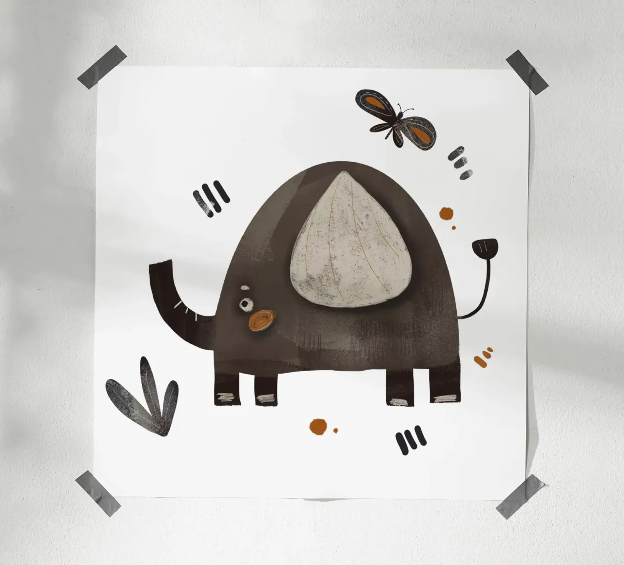 Nelli Suneli - Elephant poster by The Artcircle
