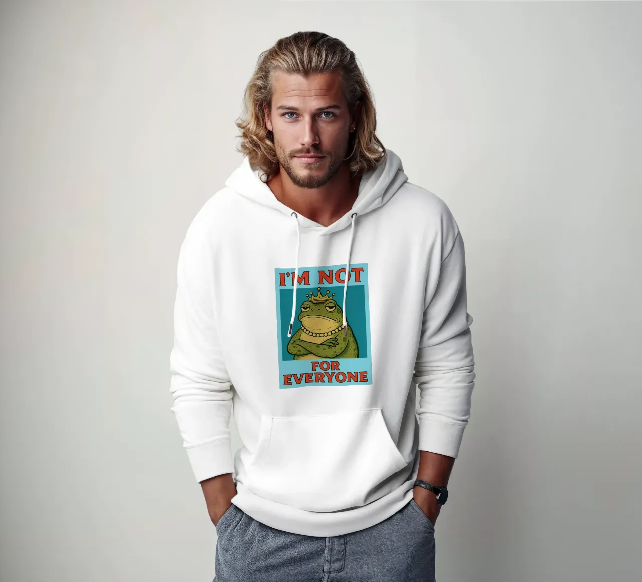 no soy para todos rana graciosa sudadera con capucha de Toolee