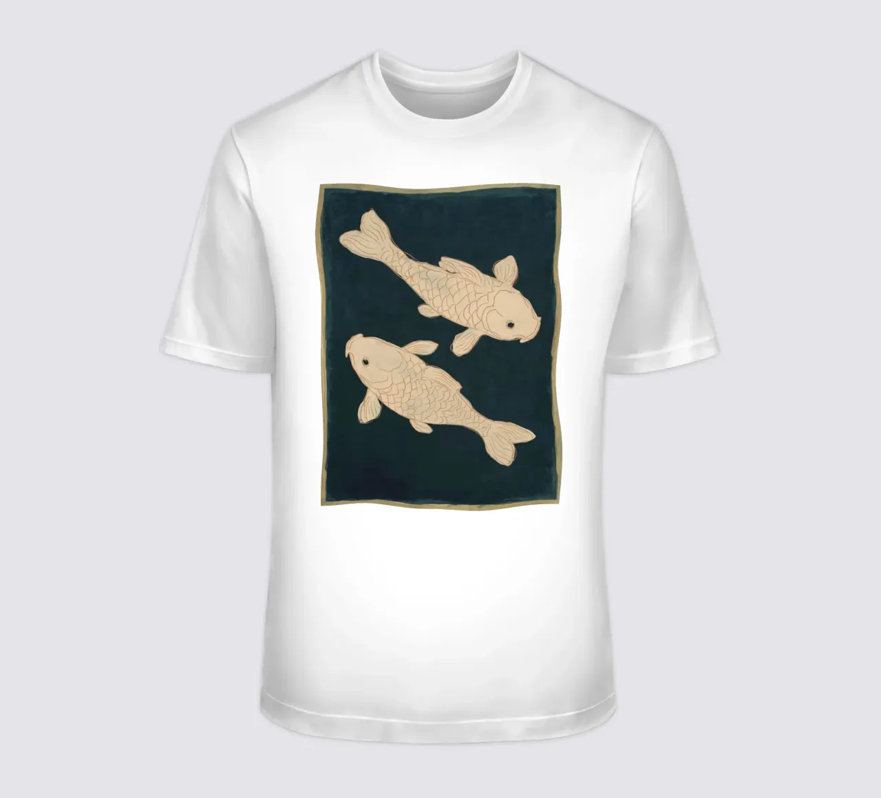 Due pesci Koi t-shirt da M.A.Z.U.N.