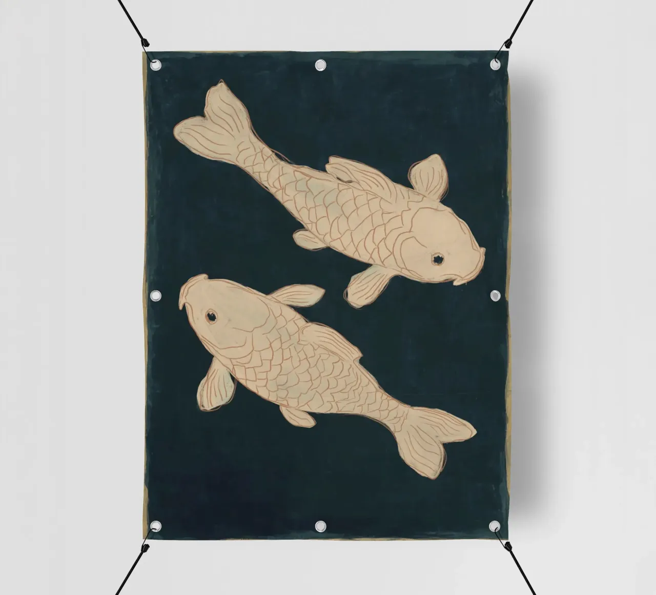 Due pesci Koi telo in pvc da M.A.Z.U.N.