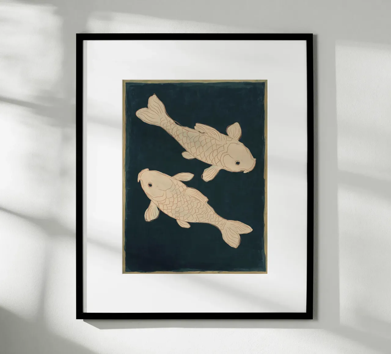 Due pesci Koi carta hahnemühle da M.A.Z.U.N.