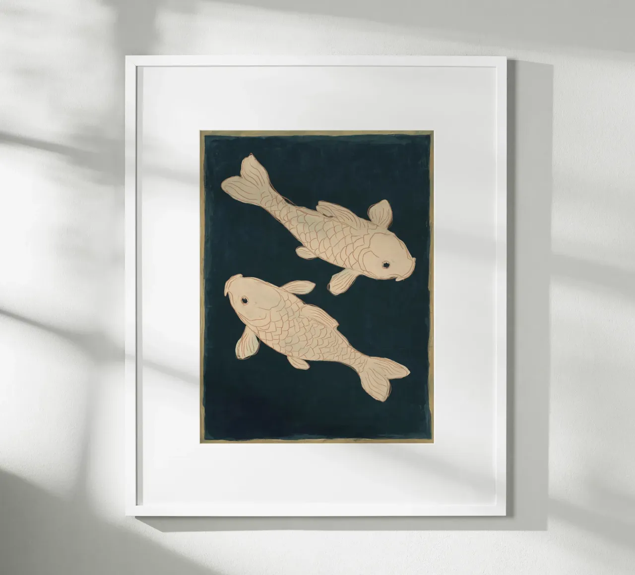 Due pesci Koi carta hahnemühle da M.A.Z.U.N.