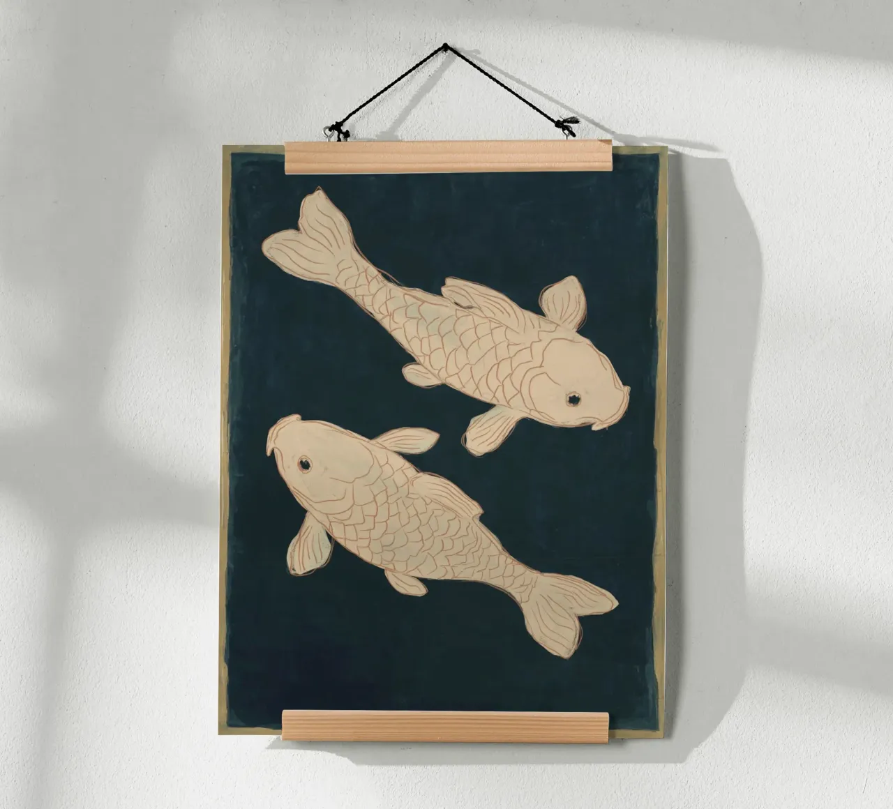 Due pesci Koi carta hahnemühle da M.A.Z.U.N.