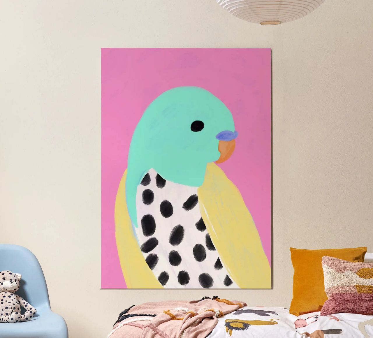 Wellensittich Hansi poster de Hej Ibiza by Ute Arnold