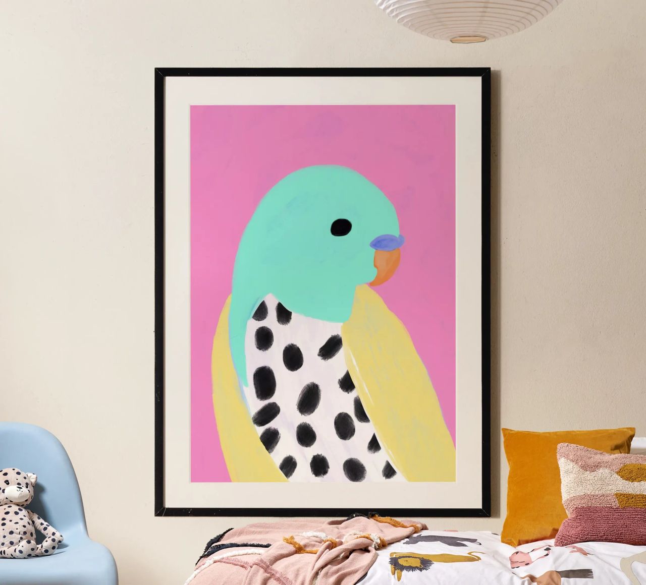 Wellensittich Hansi poster de Hej Ibiza by Ute Arnold