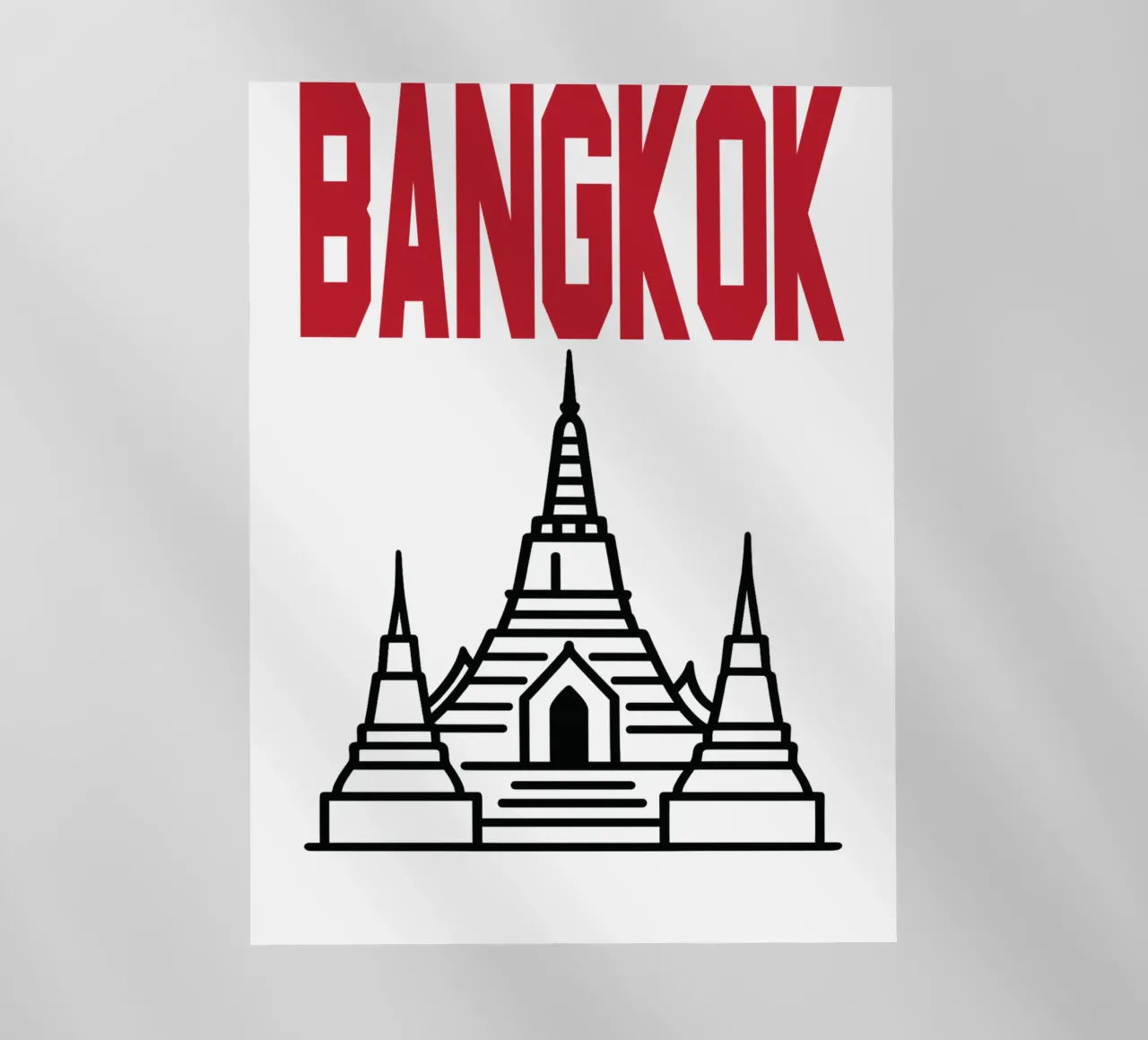 Vettore di viaggio della città di Bangkok pellicola backlit da Margoo