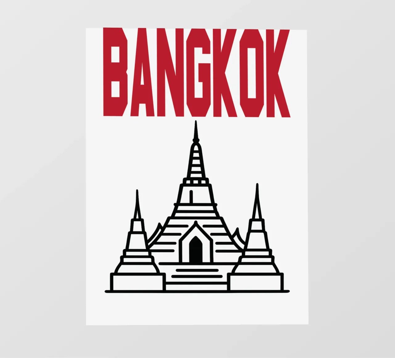 Vettore di viaggio della città di Bangkok pellicola backlit da Margoo
