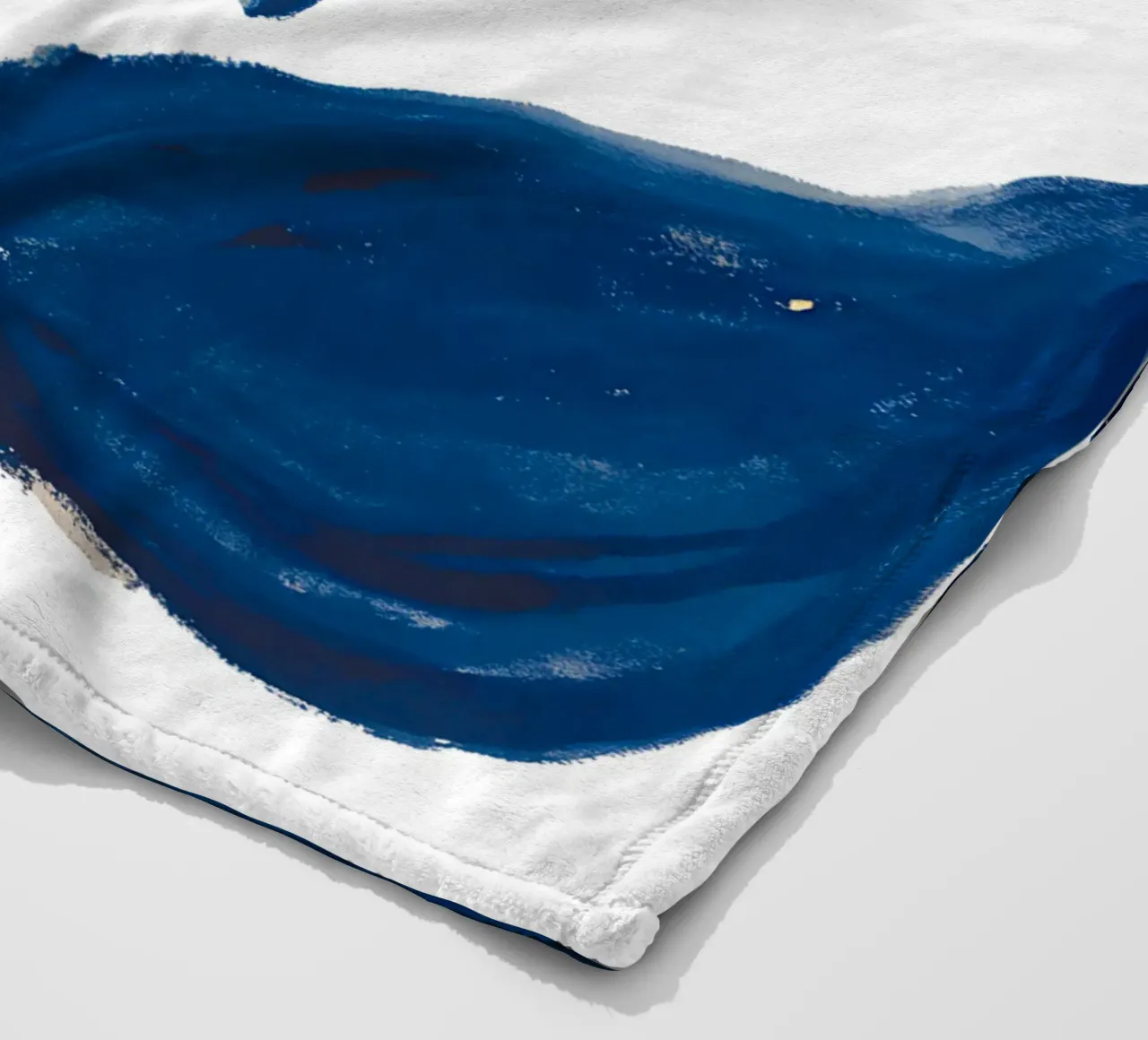 Flusso di foglie indaco coperta in pile da Studio Sori