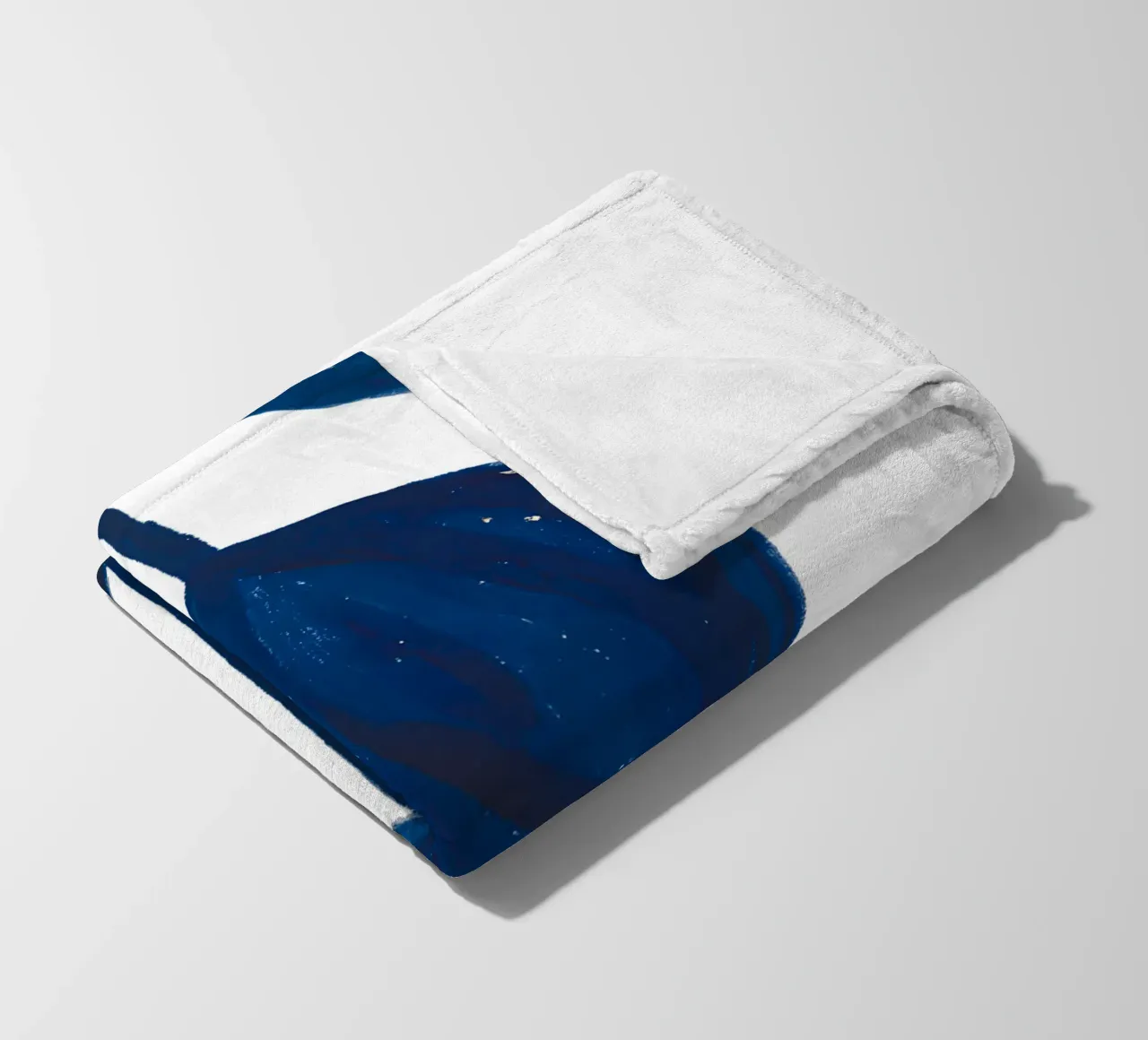 Flusso di foglie indaco coperta in pile da Studio Sori