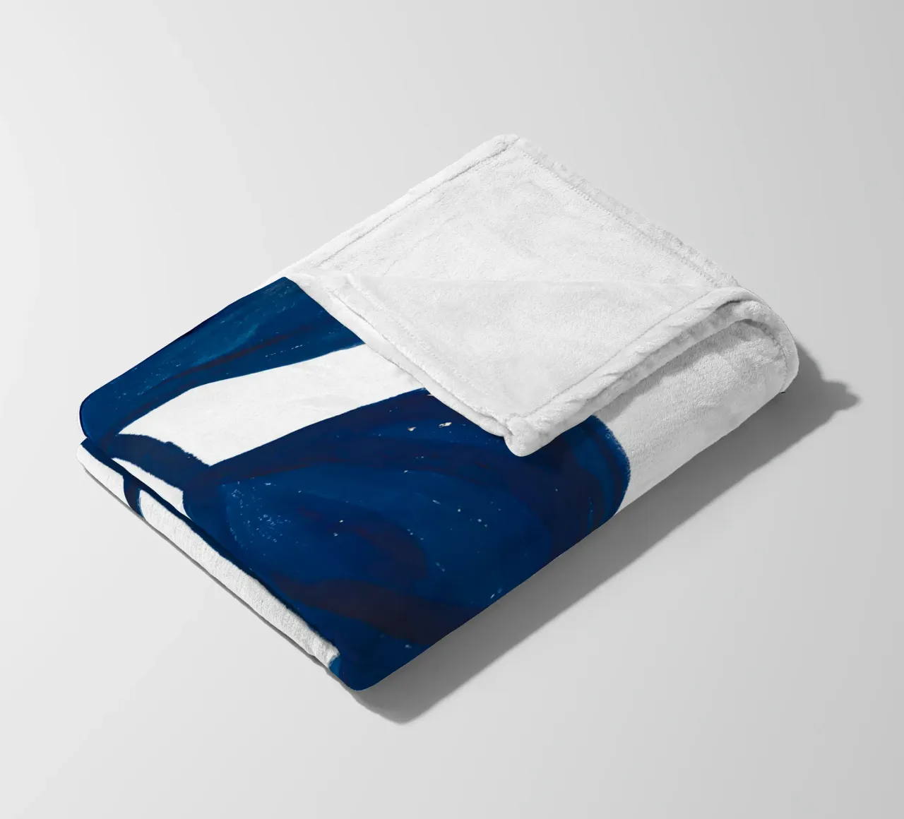 Flusso di foglie indaco coperta in pile da Studio Sori