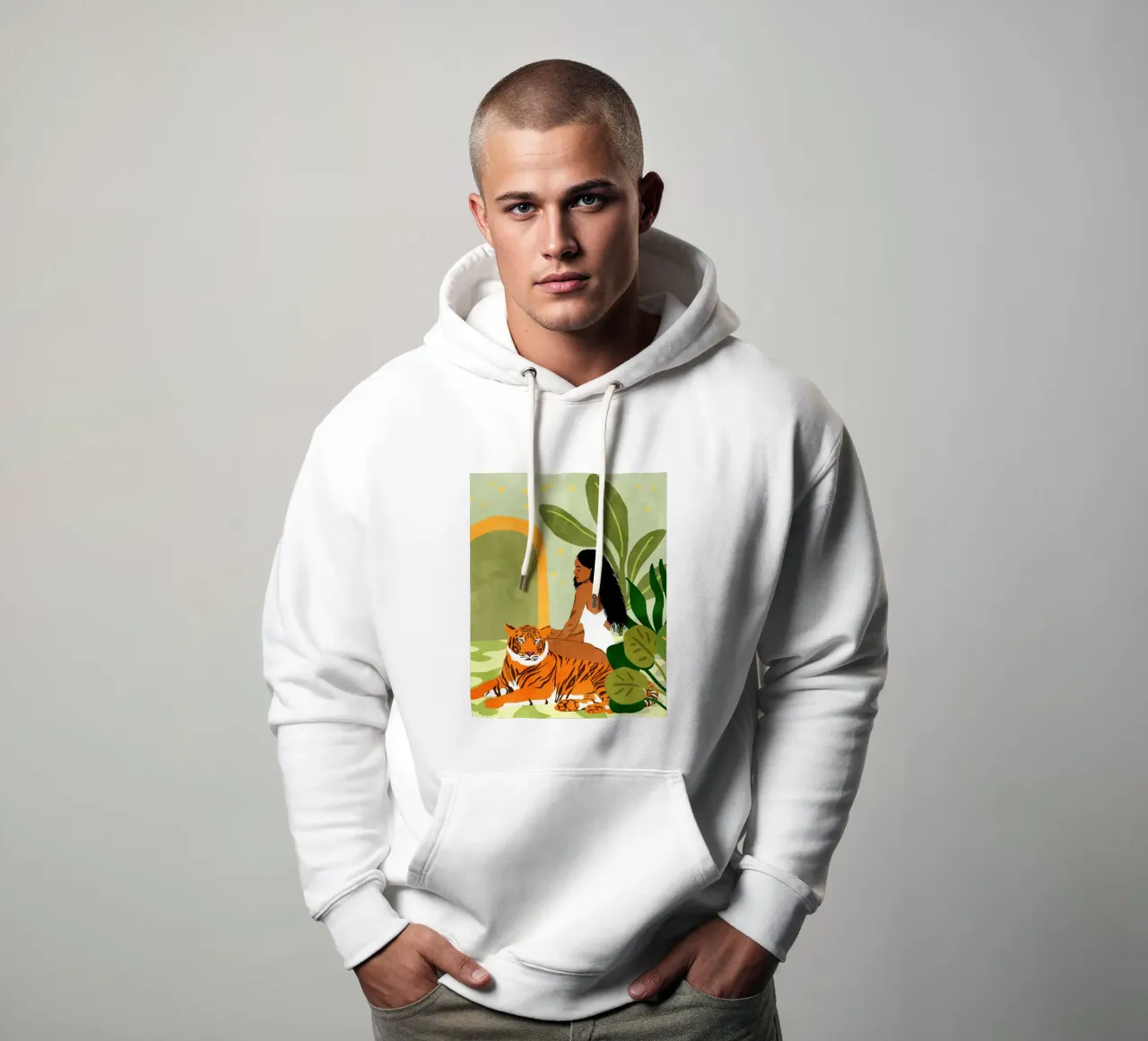 Solo io e te felpa con cappuccio da 83oranges