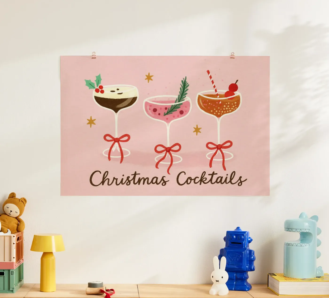 Cheers pinky Christmas hahnemühle by PurePeachChristmas