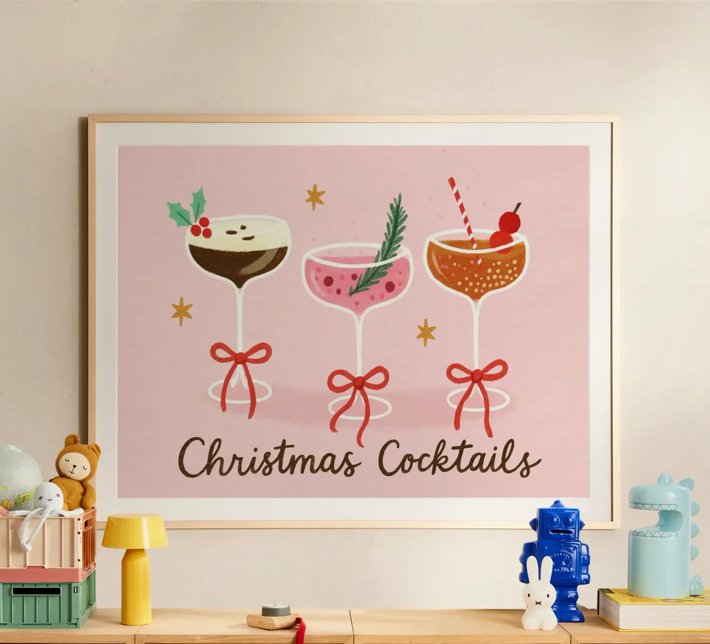 Cheers pinky Christmas hahnemühle by PurePeachChristmas