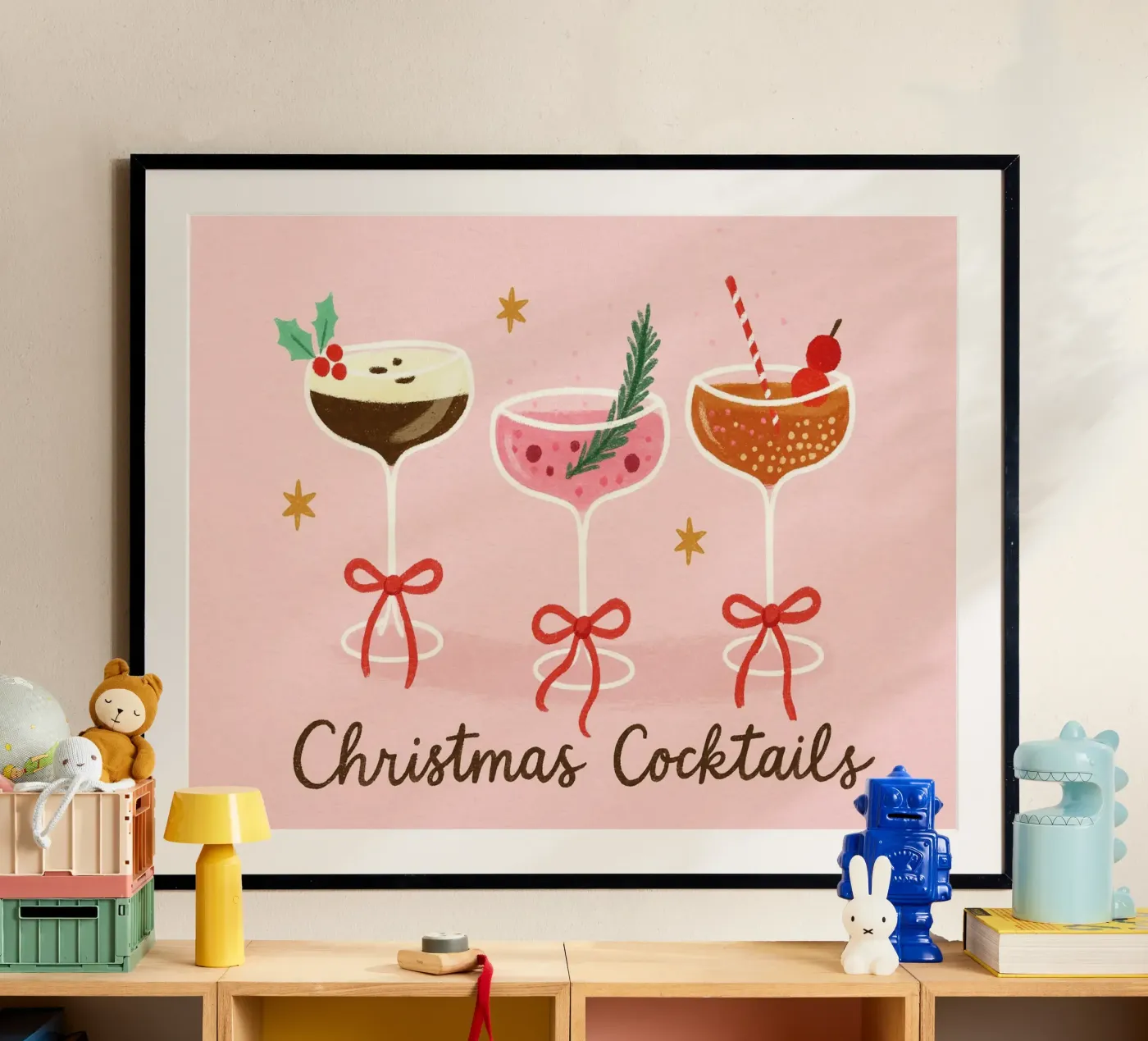 Cheers pinky Christmas hahnemühle by PurePeachChristmas