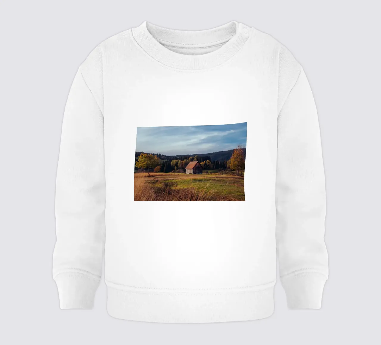 Herbstscheune in der Schweiz Baby Sweatshirt von mbgraphx2